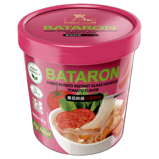 BATARON 100% VEGÁN Üvegtészta Leves - Paradicsomos 136g