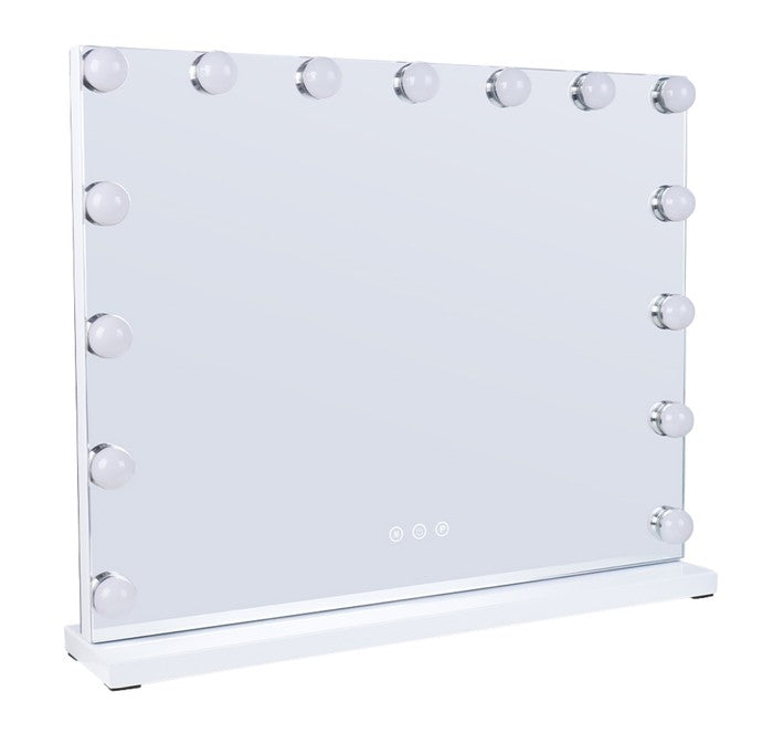 LED-es kozmetikai tükör 58x46cm fehér