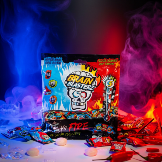 BrainBlasterz Ice vs Fire mentol și bomboane picante 100g