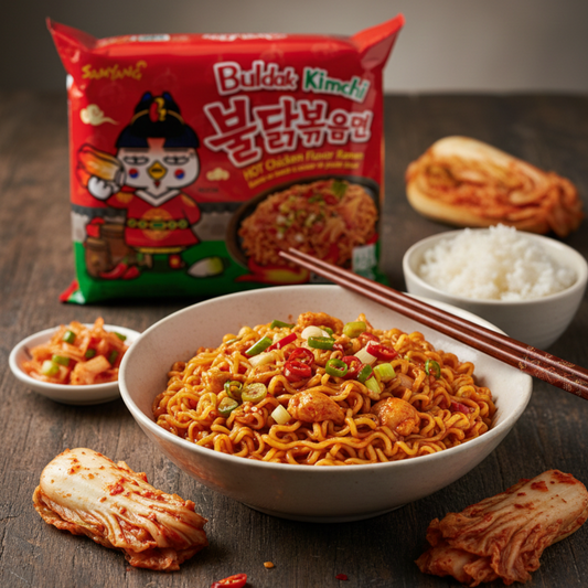 Buldak Kimchi Csirkés Ramen tészta