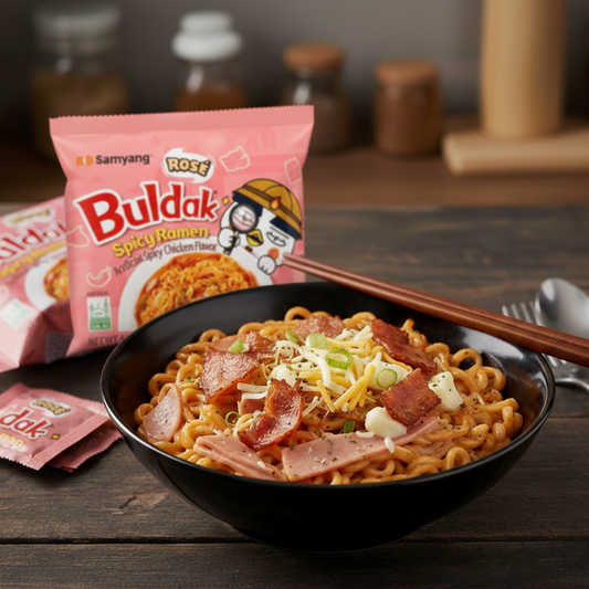 Buldak Rosé Csirkés Ramen tészta