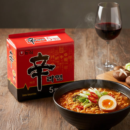 5 pcs Nongshim Shin Ramyun Instant Noodle Soup 120gr