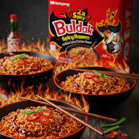 5 pcs SAMYANG BULDAK 2X HOT CHICKEN FLAVOURED PASTA 140G