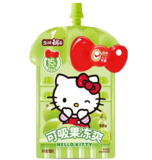 YJPZ Hello Kitty Zöld Szőlő Konjac Zselé, 125g