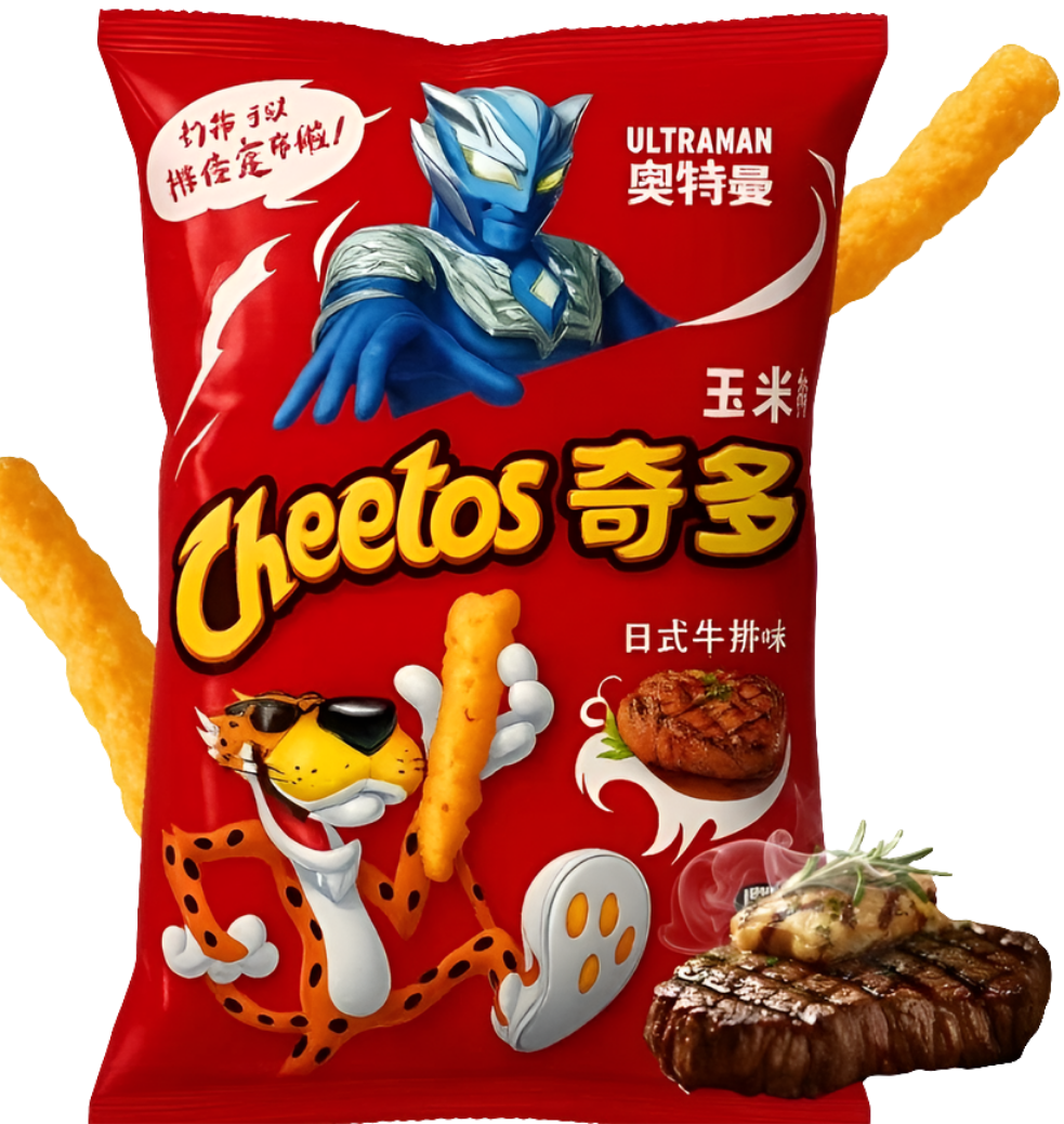 Cheetos Japanese Steak Ízű Kukorica Chips 50g