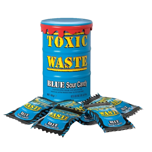 Bomboane acrișoare cutie albastră pentru deșeuri toxice 42g