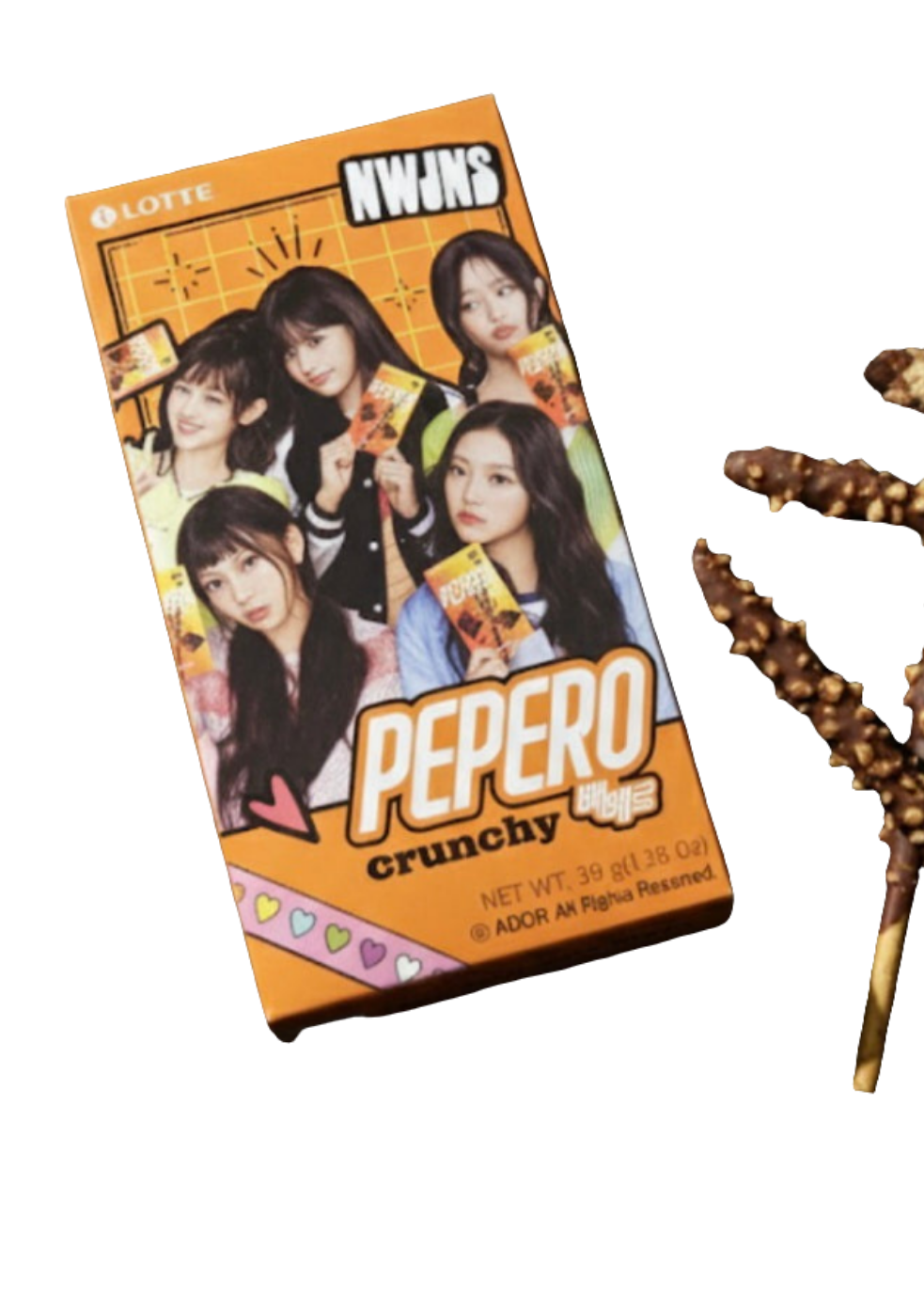 Lotte Pepero Crunchy - New Jeans Limitált Kiadás (39g)