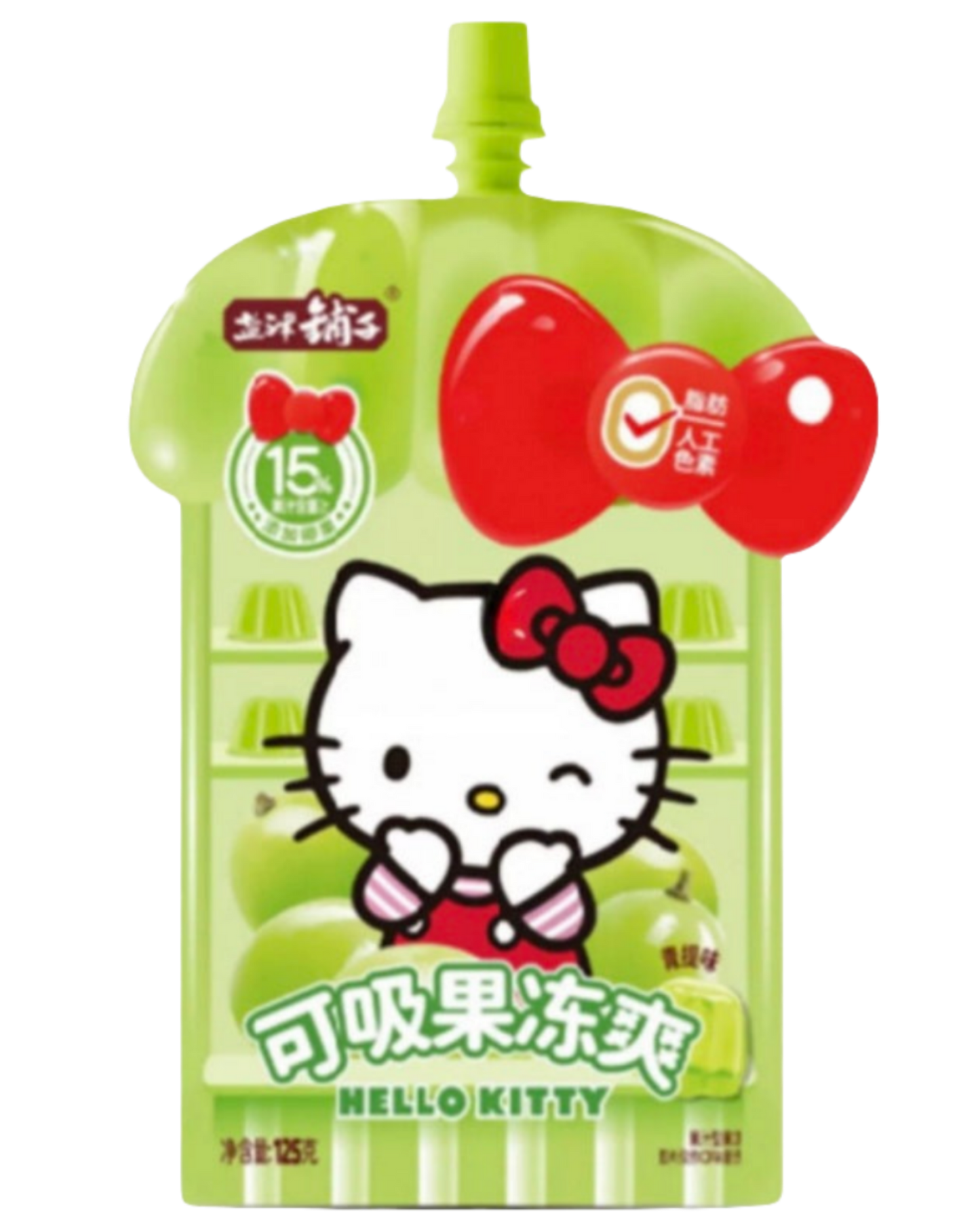 YJPZ Hello Kitty Green Grape Konjac Jelly, 125g