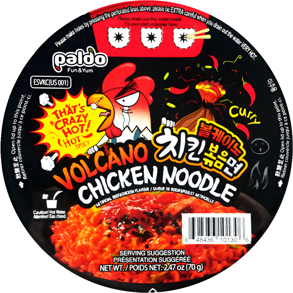 Paldo Volcano Chicken Noodle Cup 70g