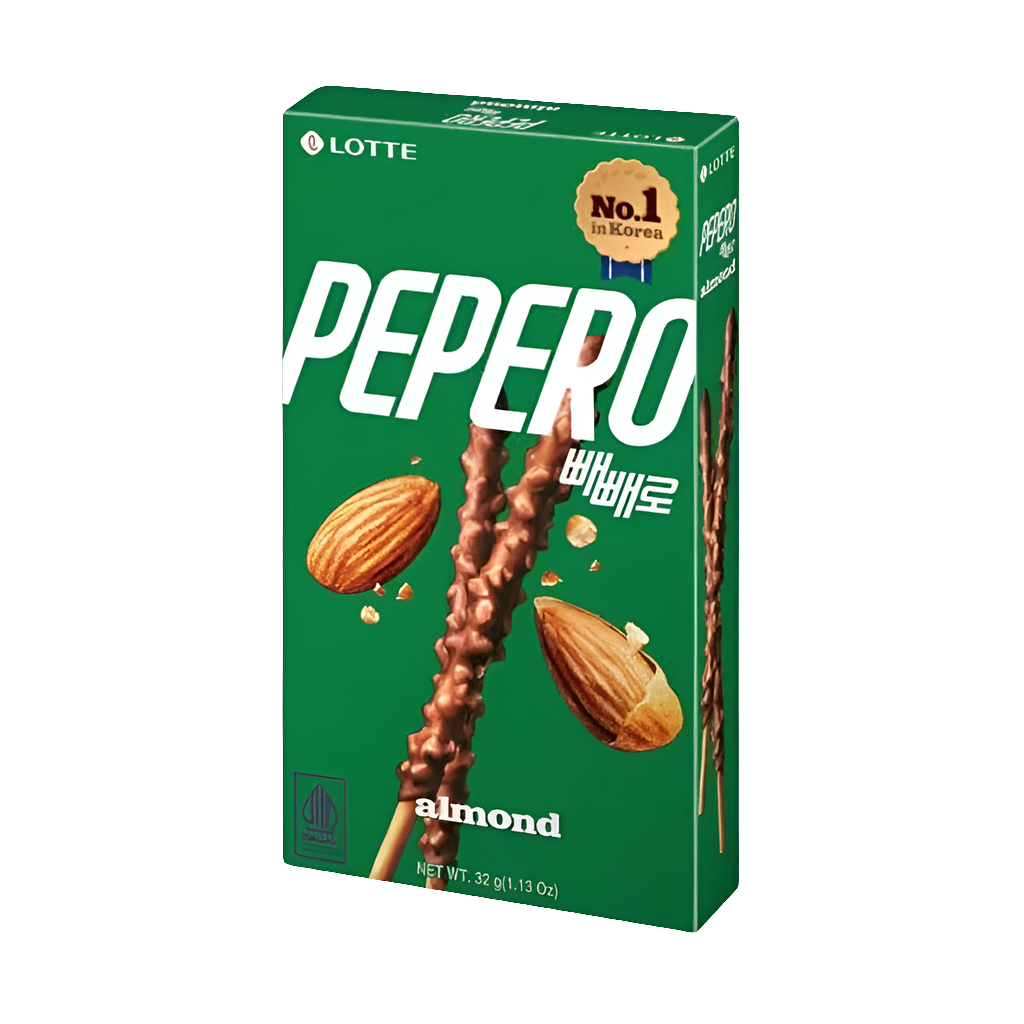 Pepero mandulás csokoládés ropi