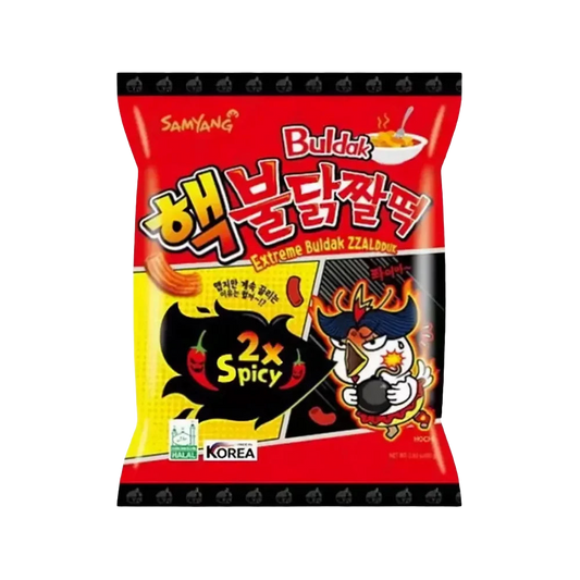 Buldak Chips 2x csípős, csirke ízesítéssel 80g