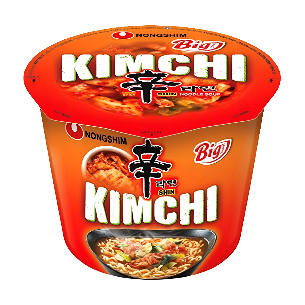Nongshim Big Bowl Kimchi ízesítésű tészta, 112g