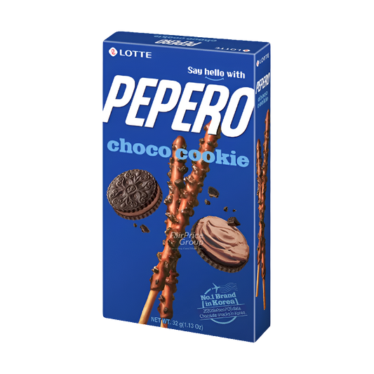 Pepero chocolate biscuit flavoured crackers