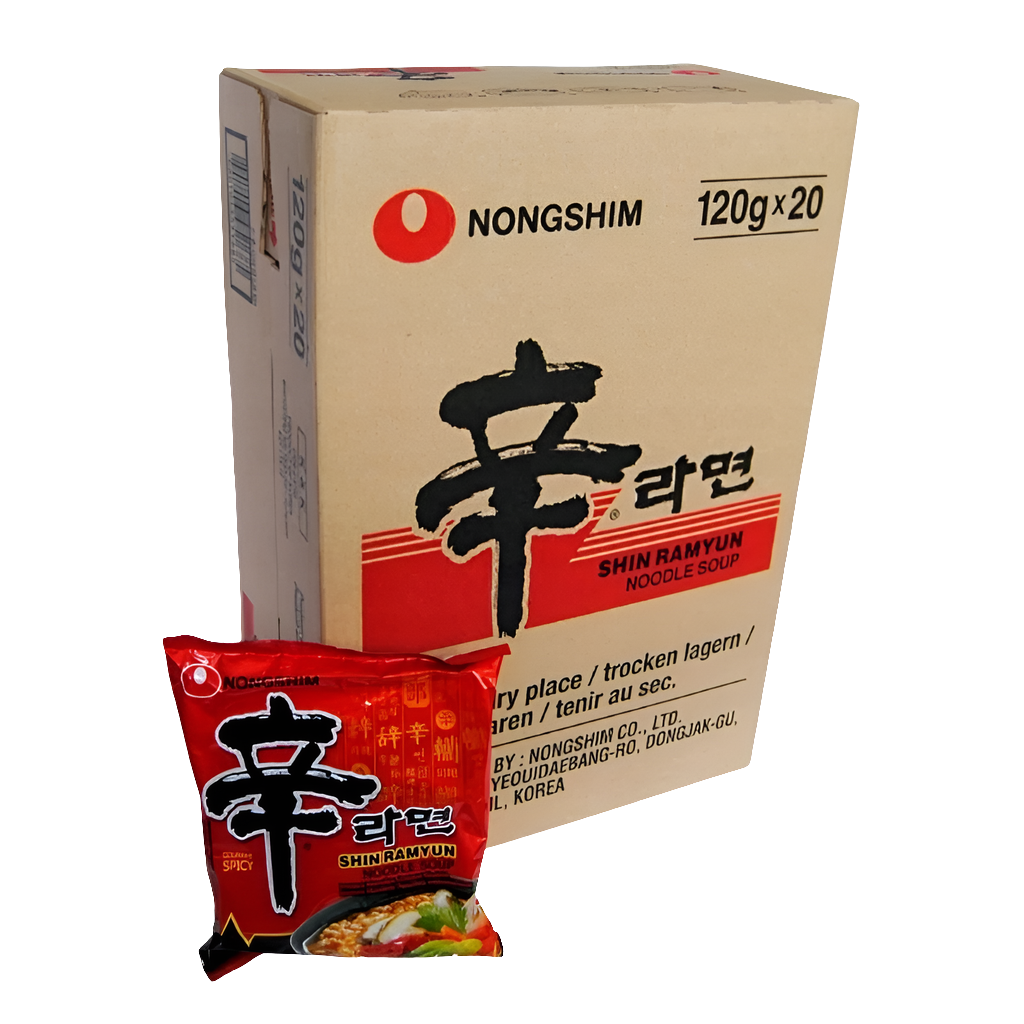 20 DB NONGSHIM SHIN RAMYUN BOX INSTANT TÉSZTALEVES 120 G