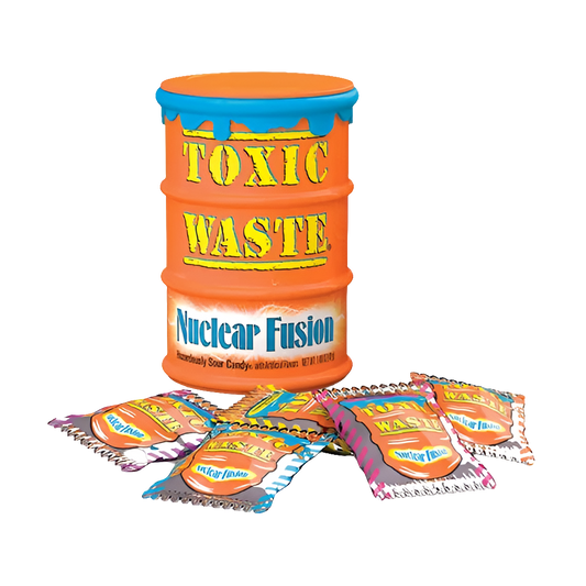 Bomboane portocalii cu deșeuri toxice în cutie 42g