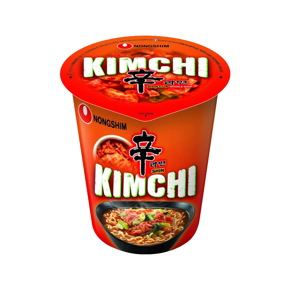 5 db Nongshim cup kimchi ízesítésű tészta 75g