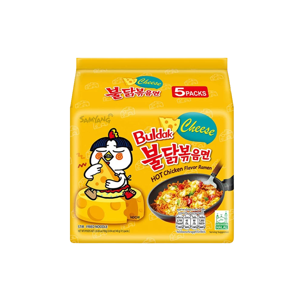 5 db Samyang Buldak Csirkés tészta sajtos ízesítéssel 140 g