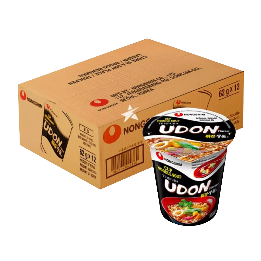 12 db Nongshim cup tempura udon tészta 62g