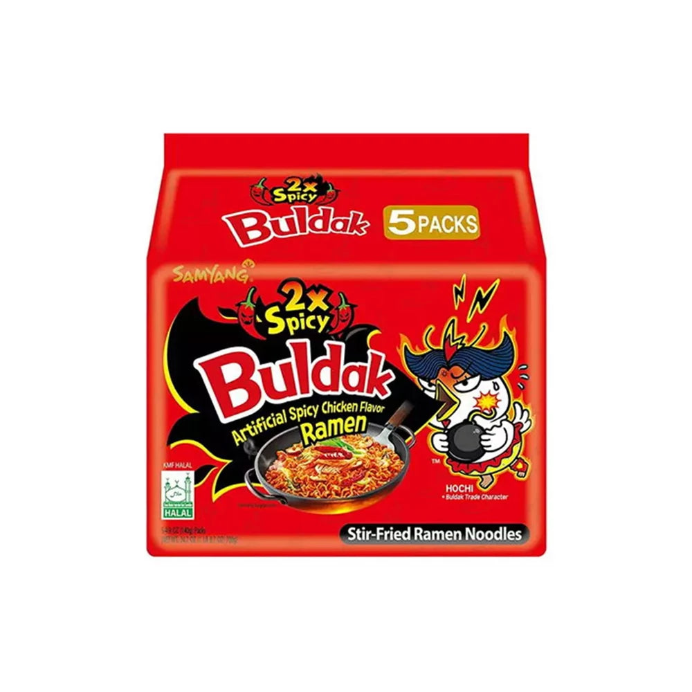 5 db SAMYANG BULDAK 2X CSÍPŐS CSIRKE ÍZESÍTÉSŰ TÉSZTA 140G