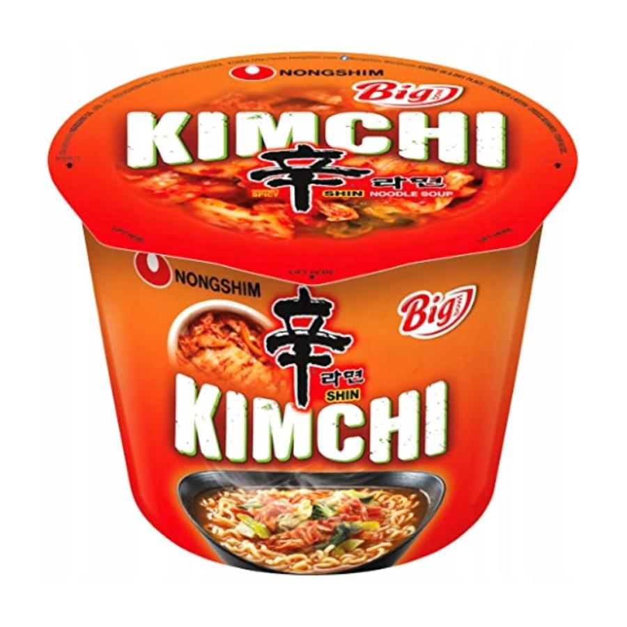 Nongshim Big Bowl Kimchi ízesítésű tészta, 112g