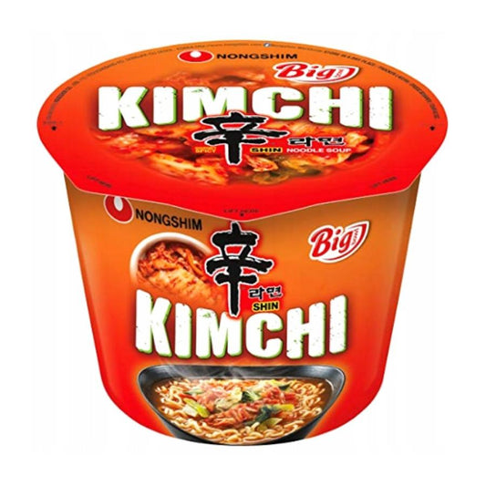 Nongshim Big Bowl Kimchi ízesítésű tészta, 112g