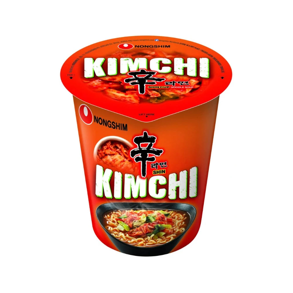 5 db Nongshim cup kimchi ízesítésű tészta 75g