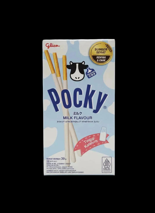 Glico Pocky Milk Flavour – Krémes Tejes Kekszpálcika (39g)
