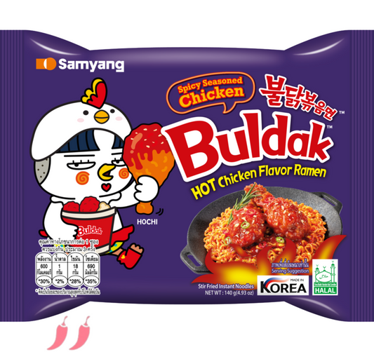 Buldak Koreai Sült Csirke Ízesítésű Tészta, 140gr (SamYang)