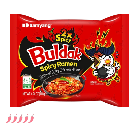 Buldak 2x Csípős Csirkés tészta