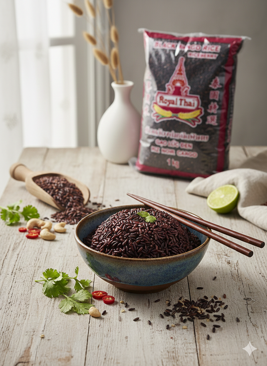 Royal Thai Riceberry - Prémium Thai Fekete Cargo Rizs (1kg)