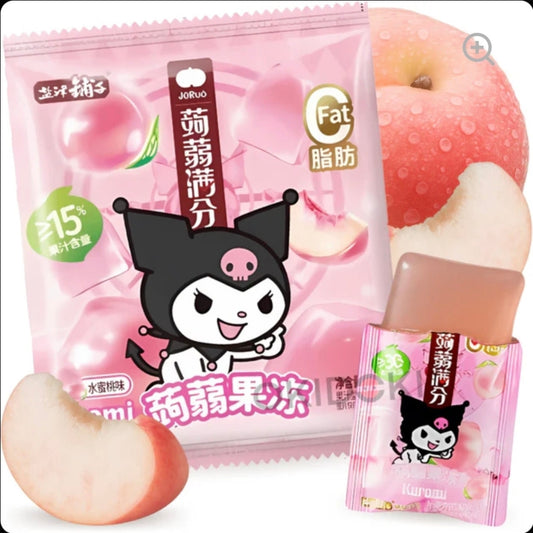 Jeleu de konjac cu piersici Jouro Kuromi, 96g.