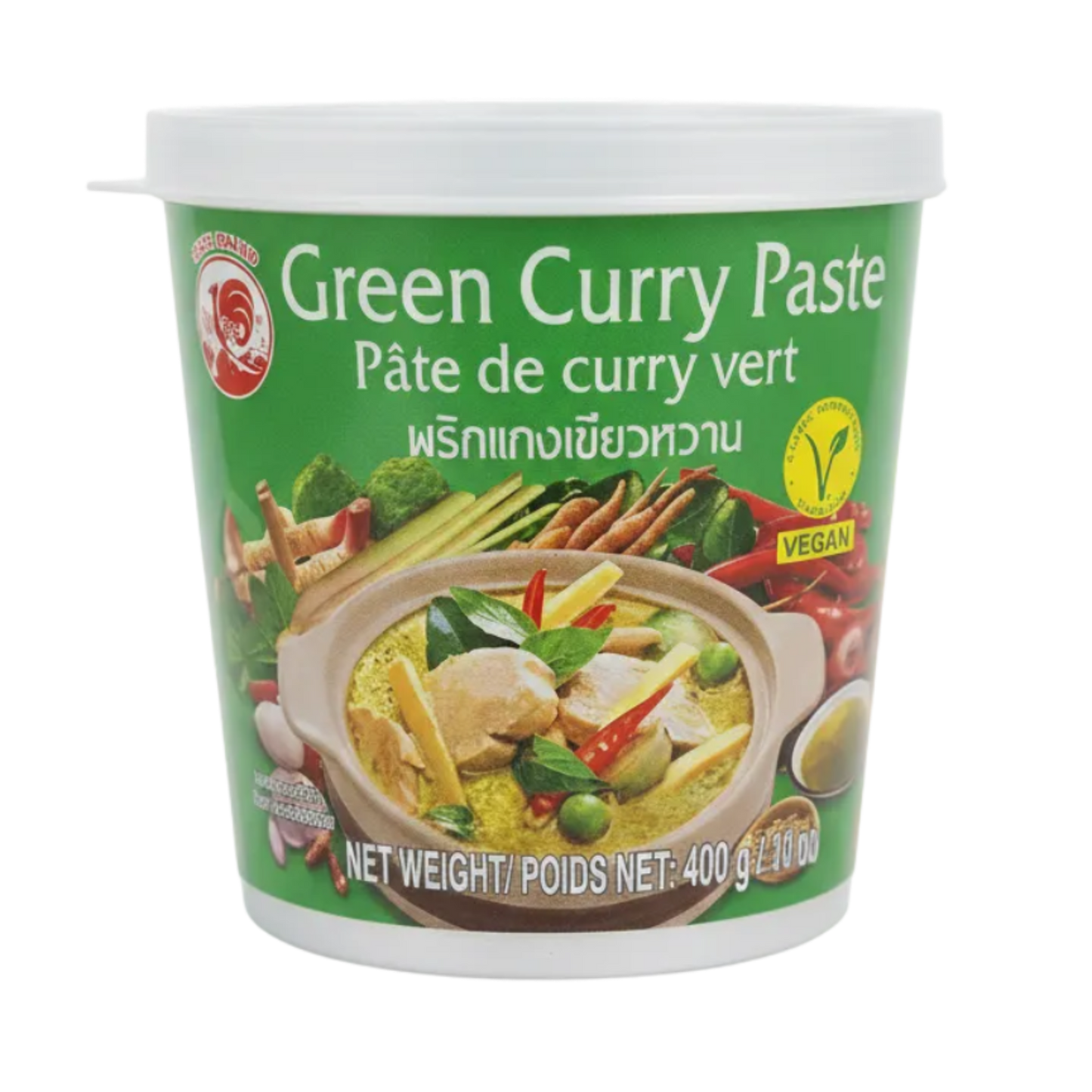 Cock Brand Thai Zöld Curry Paszta (Vegán)