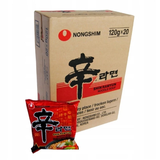 20 DB NONGSHIM SHIN RAMYUN BOX INSTANT TÉSZTALEVES 120 G