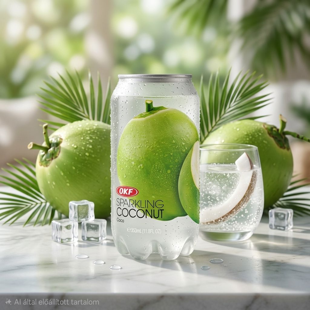 OKF Sparkling Coconut – Szénsavas kókuszos üdítőital (350 ml)