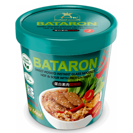 BATARON 100% VEGÁN Üvegtészta Leves - Hot & Sour Vegán Fehérjével