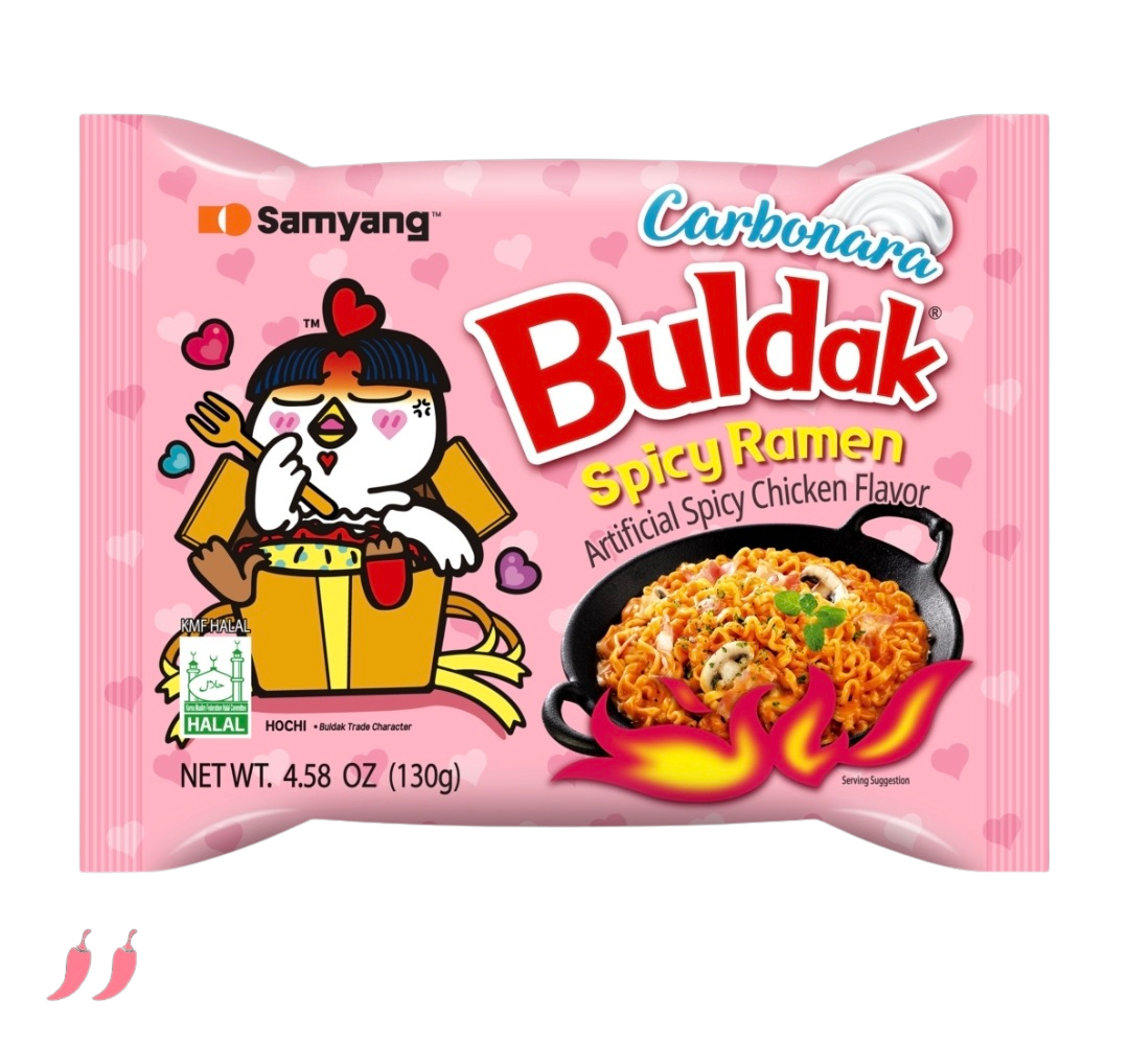 Buldak Csirke Carbonara Ízesítésű Tészta, 130gr