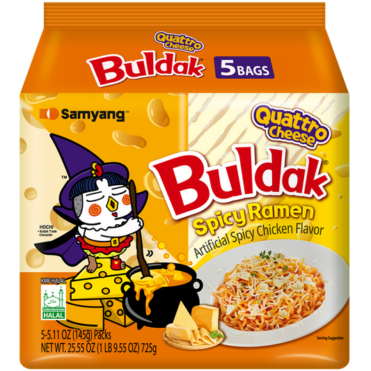 5 db Buldak Quattro négysajtos tészta