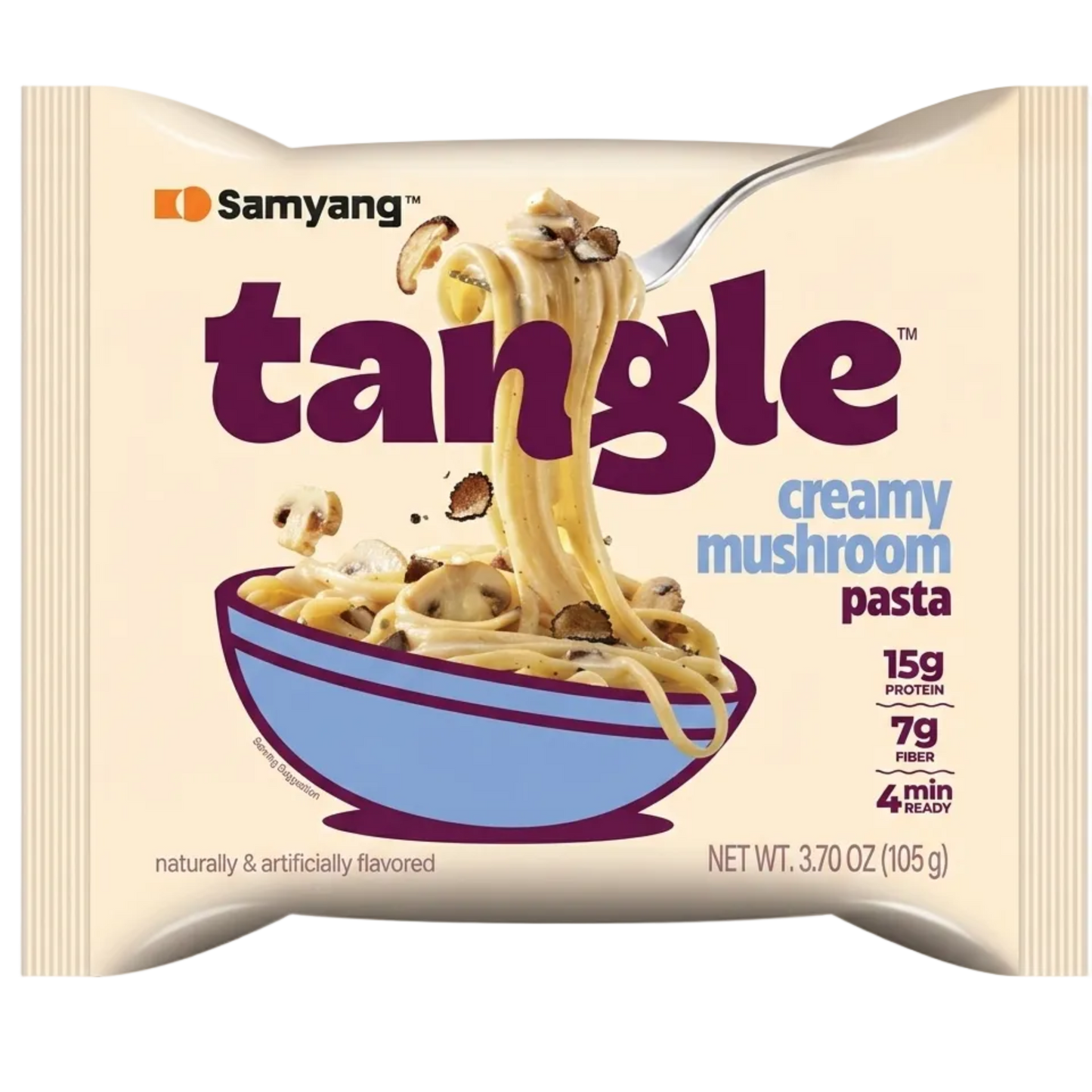 Samyang Tangle Creamy Mushroom Pasta – Prémium Krémgombás Instant Tészta