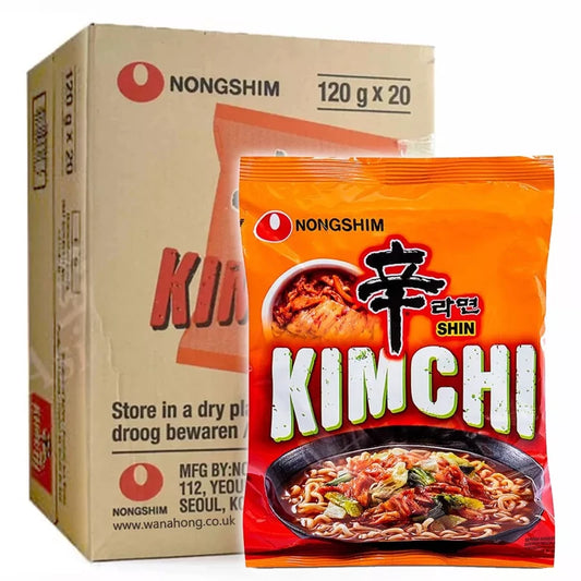 20 db NONGSHIM KIMCHI BOX INSTANT TÉSZTALEVES 120GR