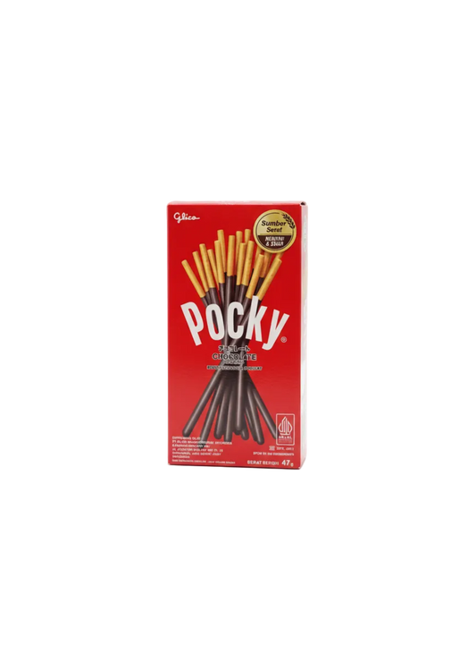 Glico Pocky Chocolate – Ropogós kekszpálcikák selymes csokoládébevonattal (47g)