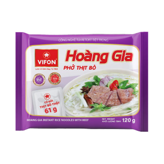 Tăiței instant de orez Vifon Hoang Gia cu carne de vită 120g