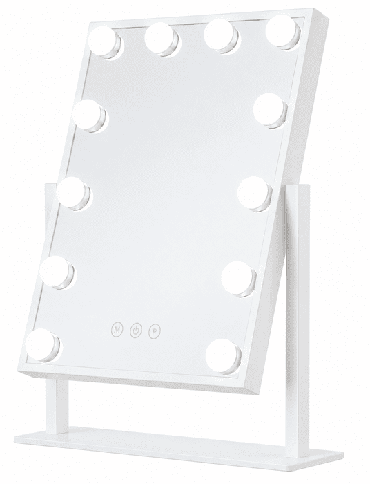 LED-es kozmetikai tükör 30x40cm fehér
