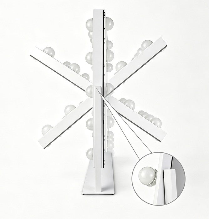 LED-es kozmetikai tükör 30x40cm fehér