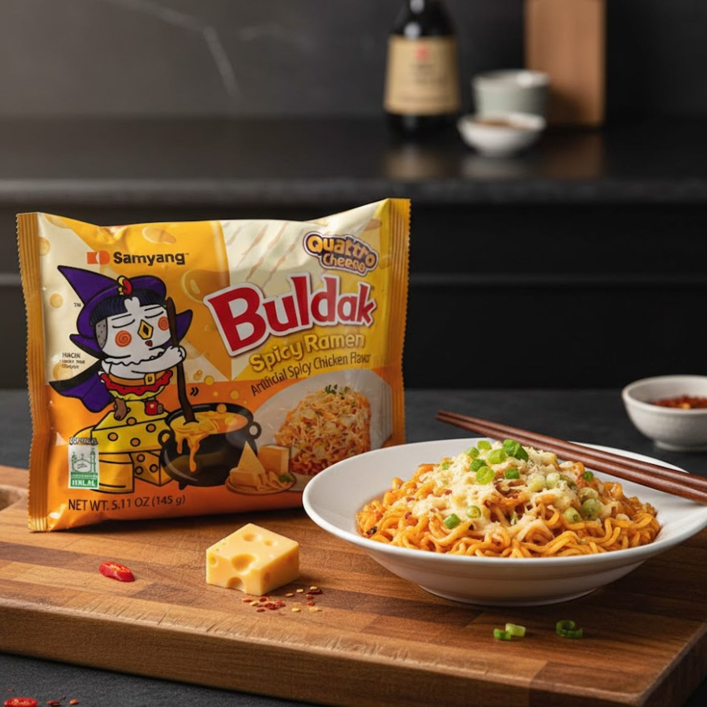 Paste cu patru brânzeturi Samyang Buldak Quattro 145g