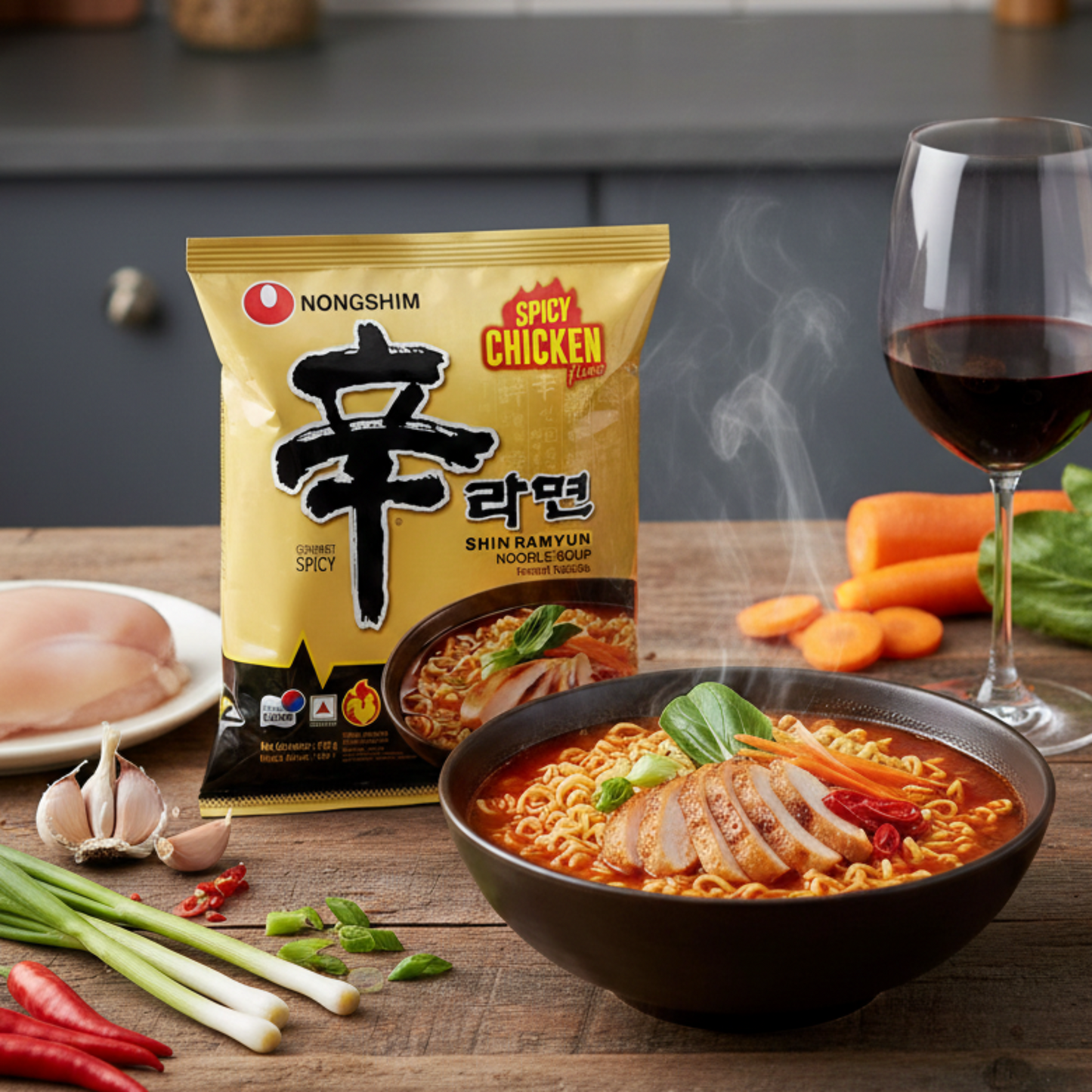 Nongshim Shin Ramyun Spicy Chicken instant noodles 120g