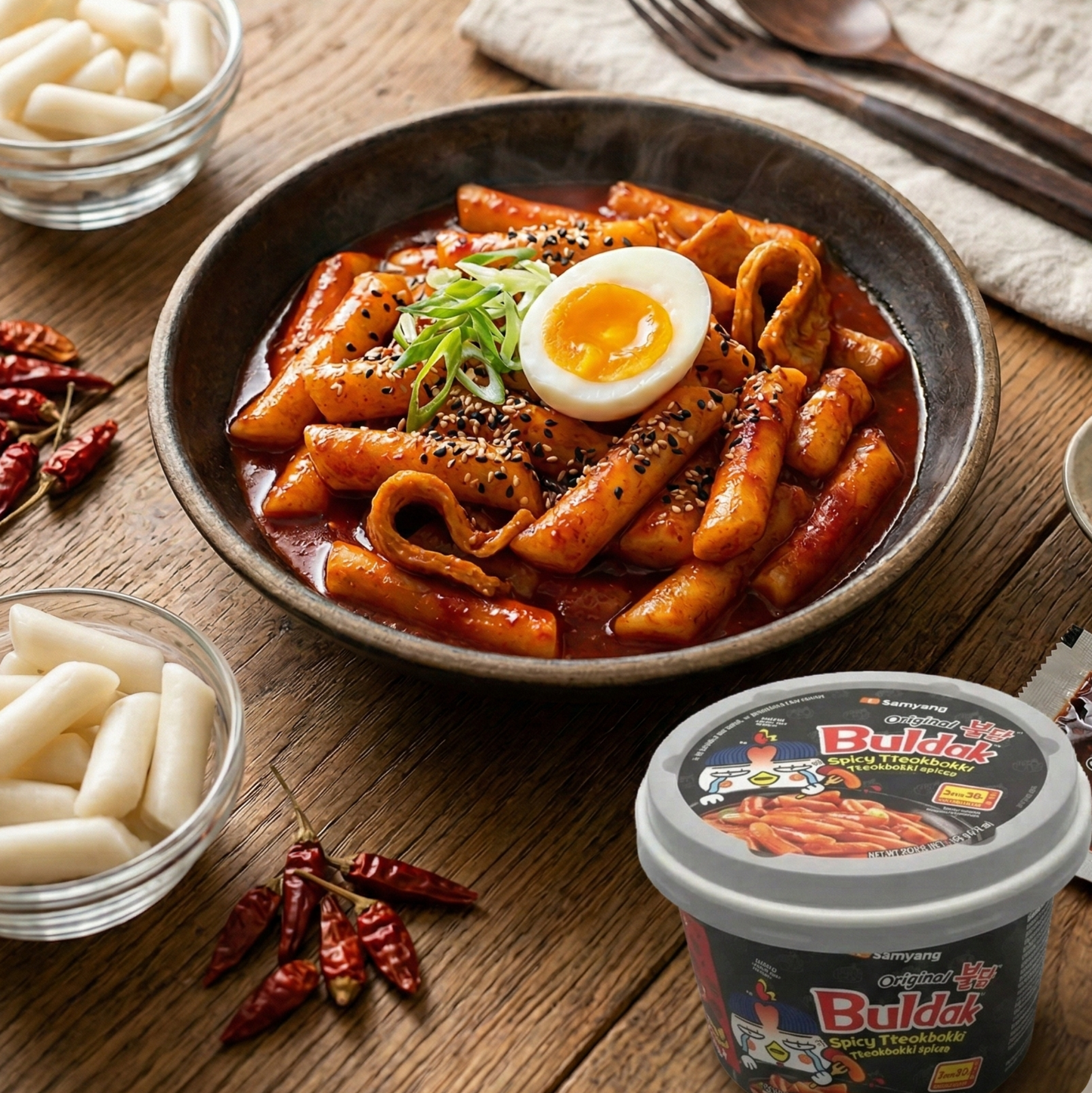Samyang Buldak Spicy Tteokbokki Tál