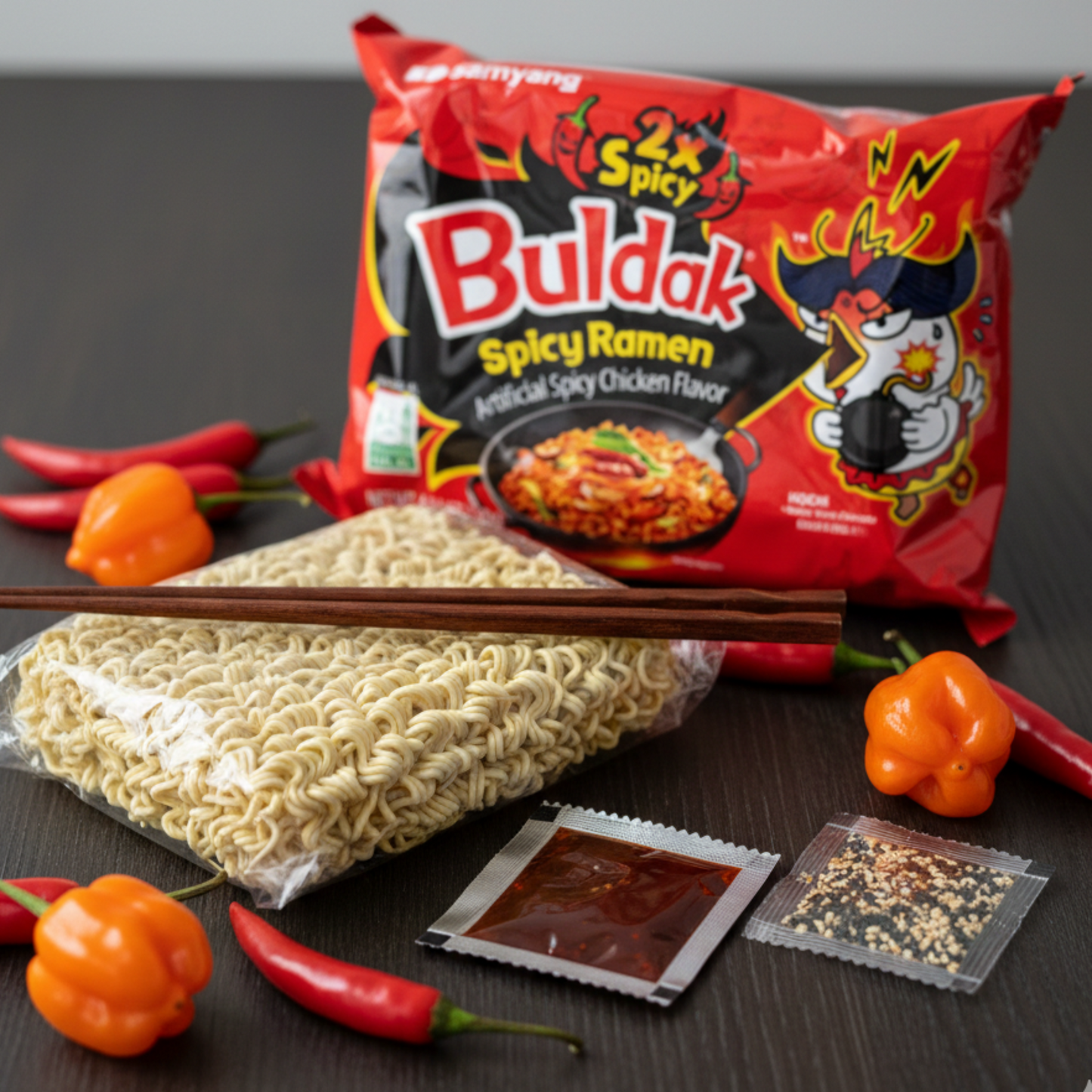 5 buc. SAMYANG BULDAK 2X PASTE CU AROMĂ DE PUI PICANT 140G