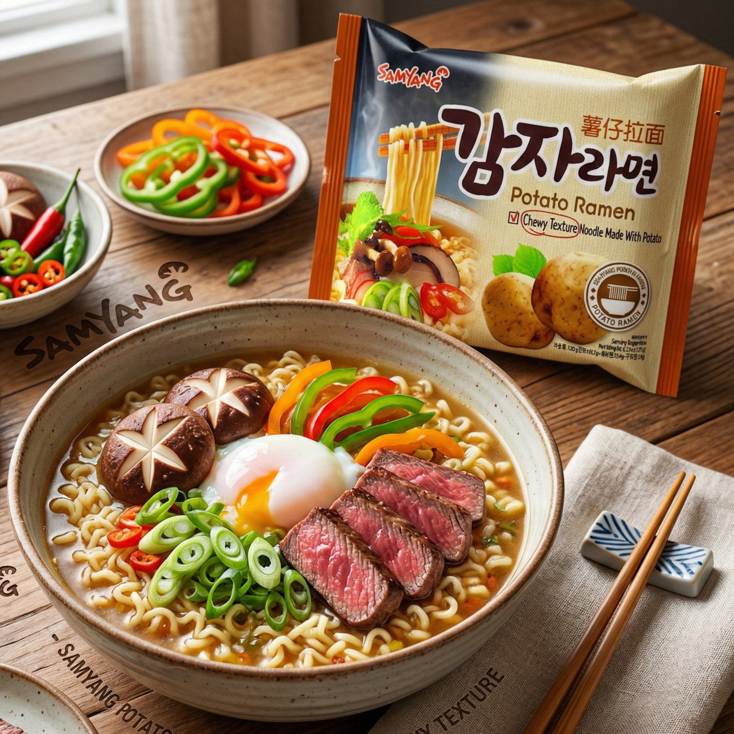 Samyang Potato Ramen tészta