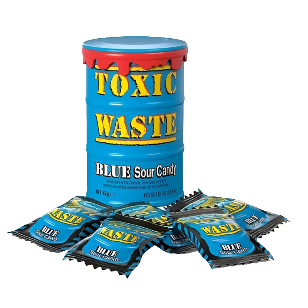 Toxic Waste kék dobozos savanyú cukorkák 42g