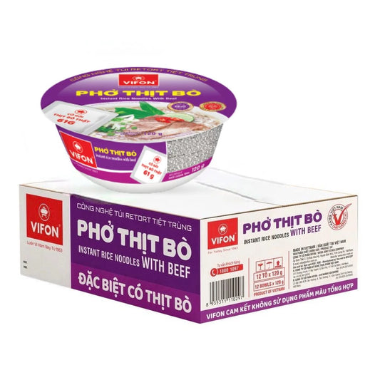 12x Vifon Pho Thit Bo Marhahús ízű rizstészta leves 120g